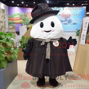 Black Radish mascot costume...