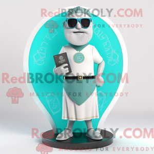 Cyan Celtic Shield mascot...