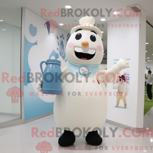 Fles melk mascotte kostuum...