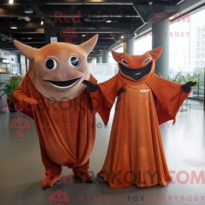 Rust Manta Ray mascot...