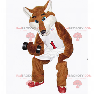 Vosmascotte in basketbaloutfit - Redbrokoly.com