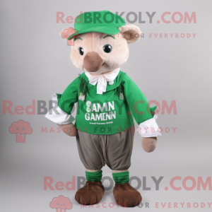 Grøn øl maskot kostume...