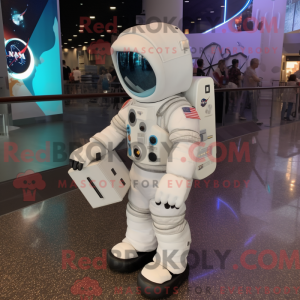 Hvid Astronaut maskot...