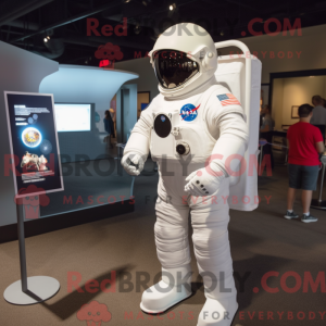 Hvid Astronaut maskot...