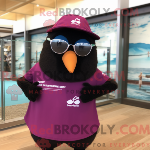 Magenta Blackbird mascot...