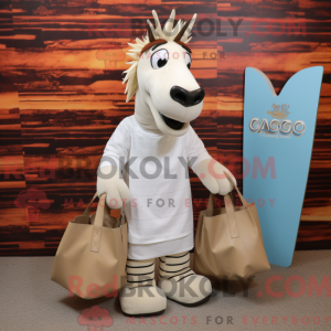 Costume mascotte de Quagga...
