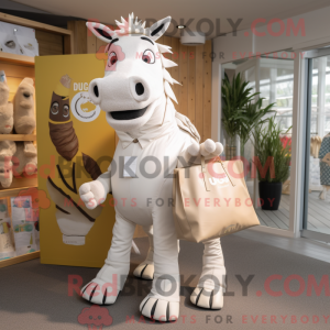 Costume mascotte de Quagga...