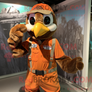 Rust Hawk maskot kostume...
