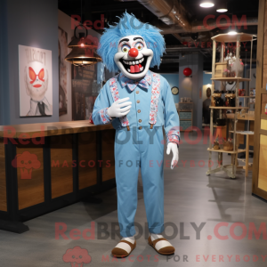 Himmelblå Evil Clown...