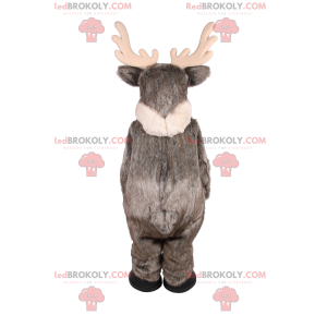 Graues Rentiermaskottchen - Redbrokoly.com