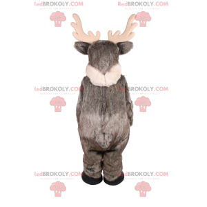 Mascotte de renne gris - Redbrokoly.com