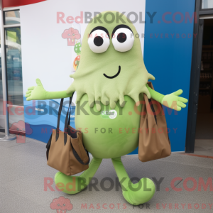 Olive Squid Maskottchen...