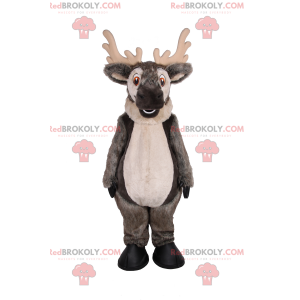 Graues Rentiermaskottchen - Redbrokoly.com