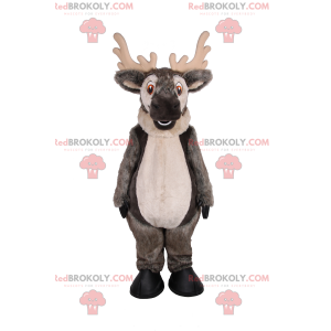 Gray reindeer mascot - Redbrokoly.com