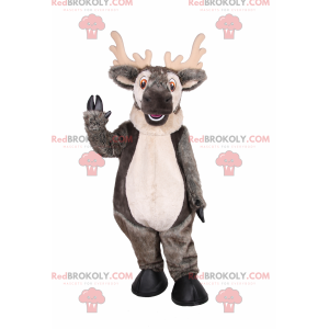Gray reindeer mascot - Redbrokoly.com
