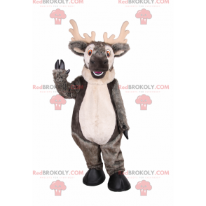Mascote de rena cinza - Redbrokoly.com