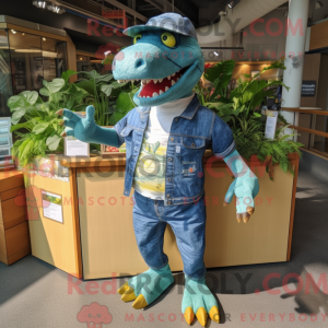 Oliven Tyrannosaurus maskot...