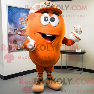 Orange baseball handske...