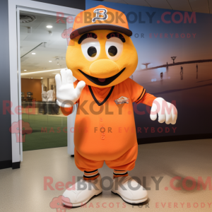 Orange baseball handske...