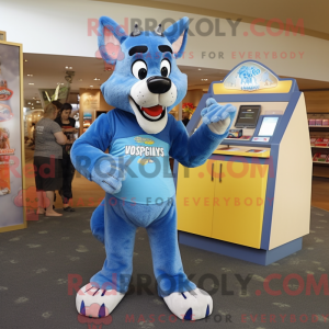 Azul Dingo-maskotdraktfigur...