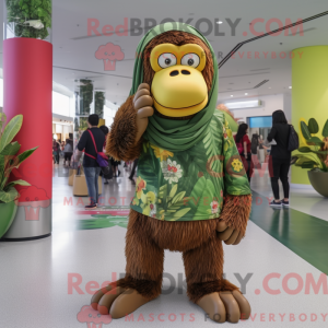 Oliwkowa maska orangutang...