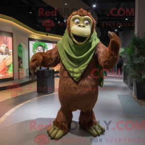 Oliwkowa maska orangutang...