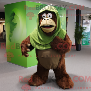 Oliwkowa maska orangutang...