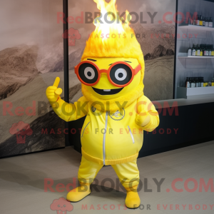 Figura de máscara de fogo...