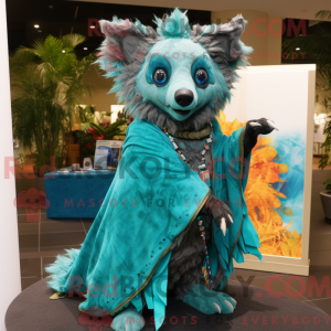 Turquoise Hyena mascot...