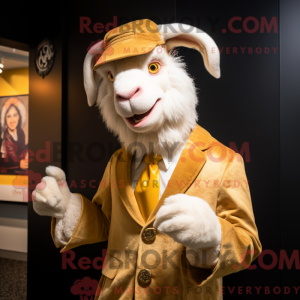 Gold Angora Goat mascot...