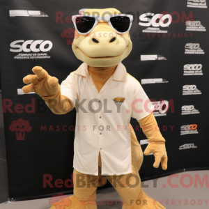 Beżowa maska smoka Komodo...
