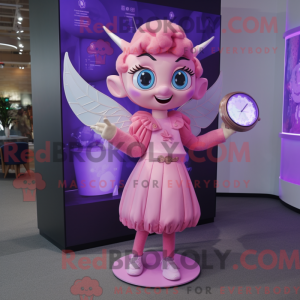 Pink Tooth Fairy mascot...