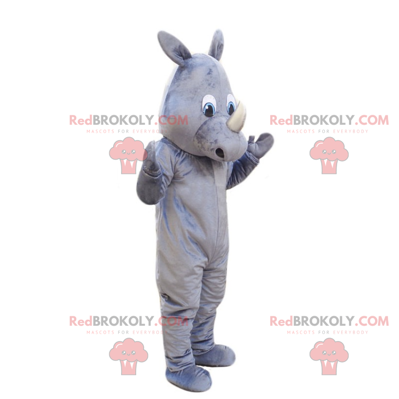 Graues Nashornmaskottchen - Redbrokoly.com