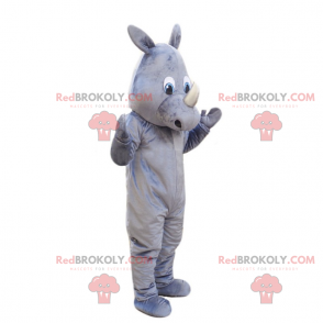 Graues Nashornmaskottchen - Redbrokoly.com