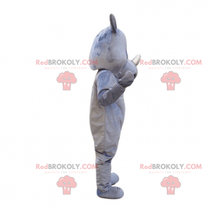 Graues Nashornmaskottchen - Redbrokoly.com
