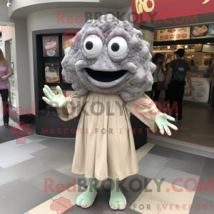 Postava maskota Grey Fried...