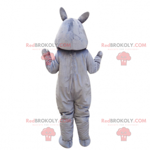 Mascota de rinoceronte gris - Redbrokoly.com