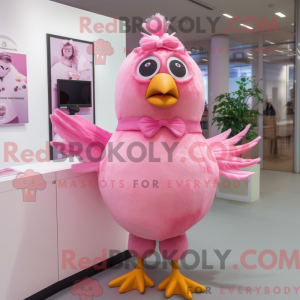 Maskottchenkostüm Pink...