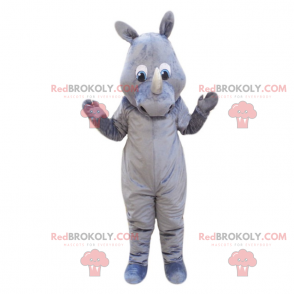 Graues Nashornmaskottchen - Redbrokoly.com