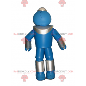 Blaues Robotermaskottchen und rote Augen - Redbrokoly.com