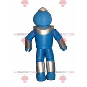 Mascote robô azul e olhos vermelhos - Redbrokoly.com