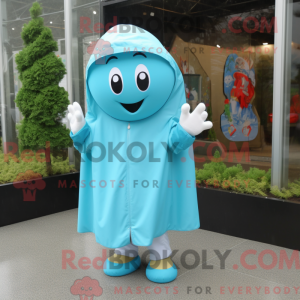Cyan Baseball Glove maskot...