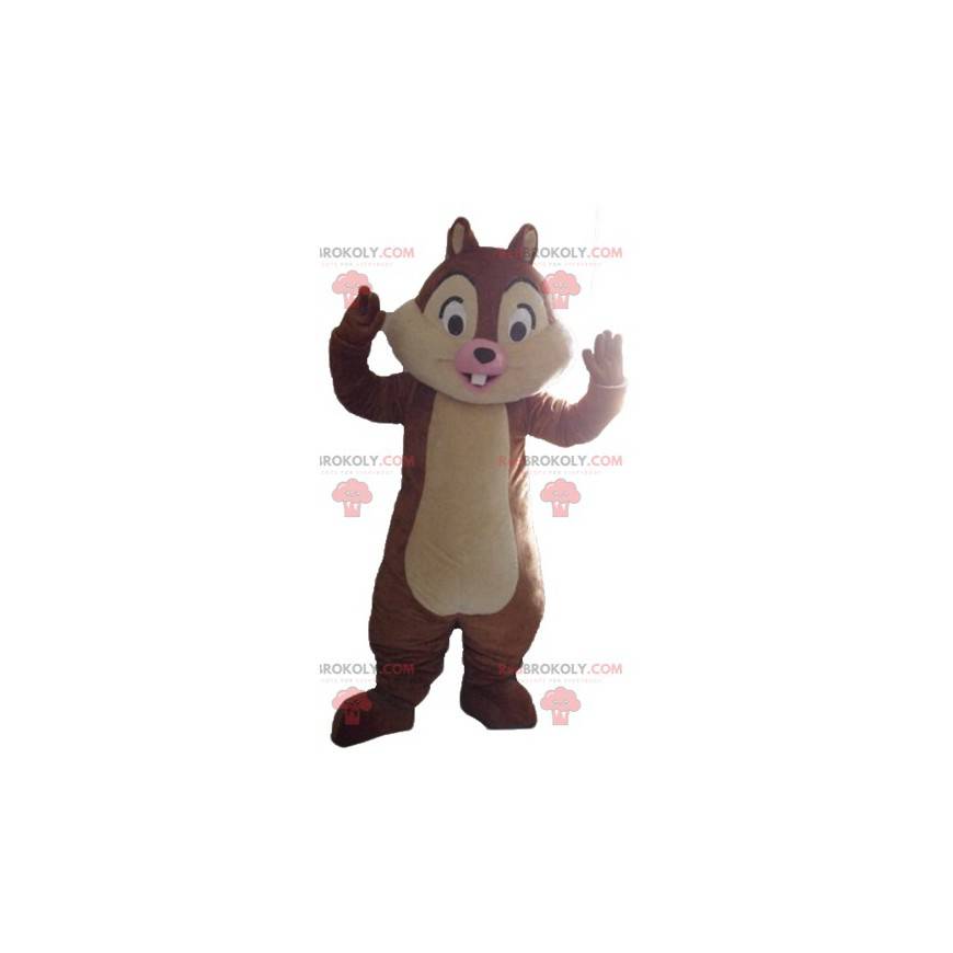 Mascotte de Tic ou Tac célèbre écureuil de dessin animé -