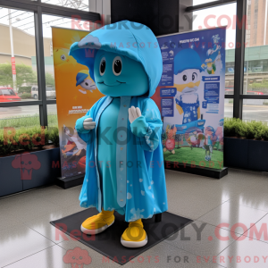Cyan Baseball Glove mascot...