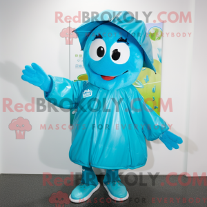 Cyan Baseball Glove maskot...