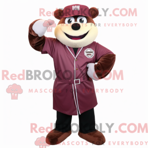 Maroon Bbq Ribs mascot...