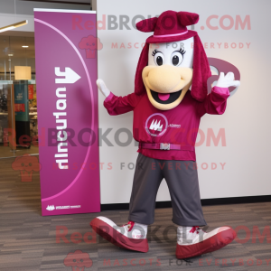 Magenta hestesko maskot...