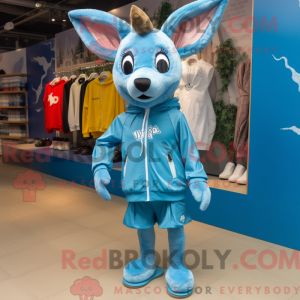 Maskotdraktfigur Sky Blue...