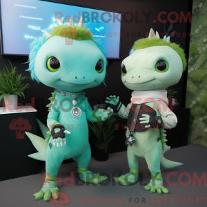 Grønn Axolotls...