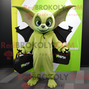 Postava maskota Lime Green...